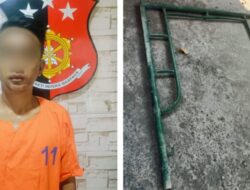 Polsek Krembangan Berhasil Mengamankan Pencuri Scafolding Yang Merupakan Seorang Residivis