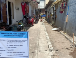 Pembangunan Paving dan Saluran Menggunakan Anggaran Dana Kelurahan Diduga tidak Sesuai RAB