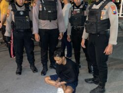 Tim Raimas Sat Samapta Polres Pelabuhan Tanjung Perak Amankan Dua Pengedar Pil saat Patroli