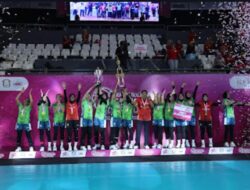 Tim Voli Jawi Wetan PD Bhayangkari Jawa Timur Raih Juara I di Turnamen Bola Voli Bhayangkari Cup 2024