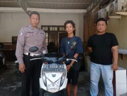 Polsek Kenjeran Amankan Pelaku Curanmor Yang Terekam CCTV di Kedinding