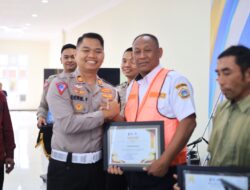 Satlantas Polres Gresik Rayakan Hari Lalu Lintas Bhayangkara ke-69 dengan Berbagai Inovasi dan Aksi Sosial