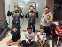 Respatti Polrestabes Surabaya Bekuk 3 Remaja Terlibat Aksi Tawuran di Kapasari