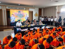 Polrestabes dalam Operasi Tumpas Narkoba Semeru 2024 tangkap 83 tersangka dan sita narkotika  senilai 35 Miliar 