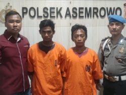 Rusak Gembok Pagar 2 orang Pelaku Curanmor Berhasil di Amankan Unit Reskrim Polsek Asemrowo