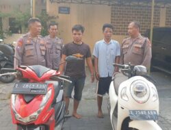 Polsek Kenjeran Amankan 2 Pelaku Pencurian Sepeda Motor TKP Bulak Banteng Lor