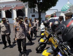 Apel Gelar Ranmor Dinas dan Almatsus Polri dalam Rangka OMP 2024 di Polrestabes Surabaya