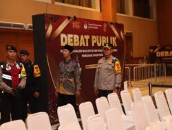 Polres Kediri Kota Terjunkan Ratusan Personel, Debat Pamungkas Pilkada 2024 Berlangsung Kondusif
