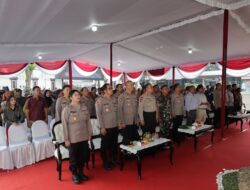 Kapolrestabes Surabaya bersama KPU Surabaya Gelar Simulasi Pilkada Serentak 2024