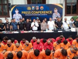 Polrestabes surabaya berhasil meringkus 62 pelaku 3C