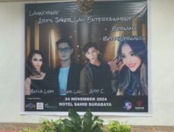 Launcing artis joker law entertainment 2024 di hotel Sahid surabaya