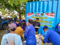 Cooling System Pasca Pilkada, Polresta Sidoarjo Ajak Warga Nelayan Tasyakuran HUT ke-74 Polairud
