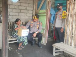 Peduli Kasih kepada Lansia Kurang Mampu, Kapolsek Gilimanuk Salurkan Bantuan Sembako di Arum Timur