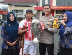 Peduli dan Support Atlet Persaid, Kapolres Jember Dinobatkan Sebagai Bapak Asuh Disabilitas