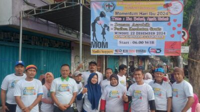 Momentum Hari Ibu 2024, GARAD Gelar Acara Senam Aerobik Dan Pemeriksaan Kesehatan Gratis Di Warga RW 12 Kelurahan Embong Kaliasin Surabaya