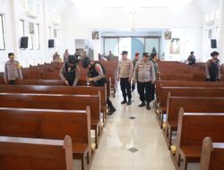 Pastikan Natal Aman, Polres Tanjung Perak Sterilisasi Gereja di Surabaya