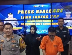 Polrestabes surabaya amankan tabrak lari di jalan kenjeran surabaya