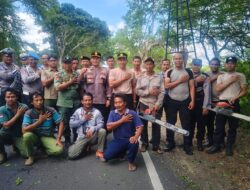 Pemangkasan Dahan Pohon Perindang di Jalur Utama Gilimanuk-Denpasar: Antisipasi Gangguan Kamseltibcarlantas