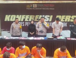 Polres pelabuhan tanjung perak dan polsek jajaran ungkap 13 kasus kriminalitas