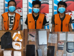 Satnarkoba Polrestabes Surabaya Amankan Tiga Kurir Narkotika Jaringan Surabaya dan Sidoarjo 