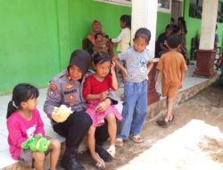 Polres Pasuruan Beri Trauma Healing Anak – anak Korban Bencana Tanah Gerak di Purwodadi