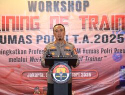 Kadiv Humas Buka Workshop : Jajaran Harus Perkuat Profesionalitas