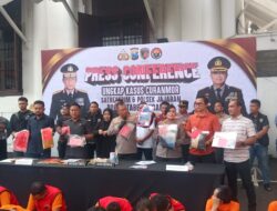 Polrestabes surabaya ungkap 54 kasus 41 tersangka curanmor dan penadah