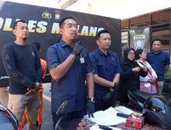 Gercep Polres Malang Berhasil Amankan Tersangka Pencuri Motor Kurir Yakult yang Viral di Medsos