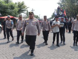 Polisi Lakukan Pengawalan, Peringatan Hari Buruh di Pasuruan Berlangsung Kondusif