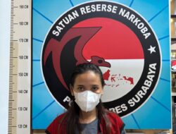 Polrestabes surabaya tangkap kurir sabu 