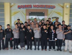 Dikukuhkan Polres Mojokerto Satgas PAM Sentot Prawirodirdjo Siap Jaga Malam Satu Suro