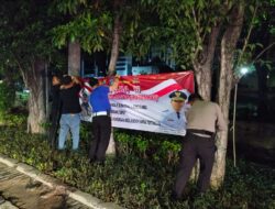 Polres Pelabuhan Tanjung Perak Gencarkan Himbauan Kamtibmas, Spanduk Waspada Curanmor Tersebar di 5 Wilayah Polsek
