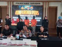 Polrestabes surabaya ungkap kasus perdagangan orang ( TPPO ) dan perlindungan migran Indonesia ( ppmi) 