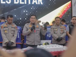 Operasi Tumpas Narkoba 2025 :Polres Blitar Amankan 13 Tersangka