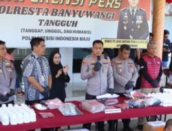 Operasi Tumpas Narkoba Semeru 2025 Polresta Banyuwangi Sita 150 gram Sabu dan 159 Ribu Okerbaya dari 43 Tersangka