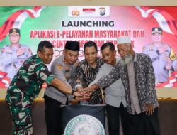 Polres Jombang Launching Aplikasi E-Pelayanan Masyarakat dan WhatsApp Center ‘Lapor Pak Kapolsek’
