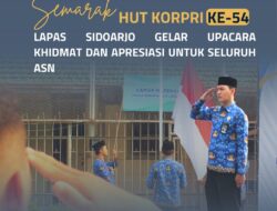 Lembaga Pemasyarakatan Kelas IIA Sidoarjo] Kantor Wilayah Direktorat Jenderal Pemasyarakatan Jawa Timur