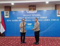 Dukung Tugas Polri Bank Indonesia Jatim Hibahkan 3 Unit Ranmor