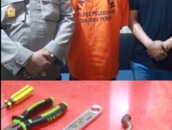 Delapan Kali Beraksi, Pencuri Meteran PDAM Diamankan Polsek Semampir di Bulak Rukem Surabaya 