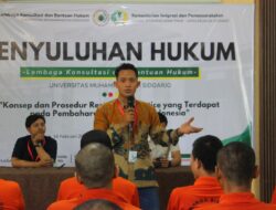 Lapas Sidoarjo Gelar Penyuluhan Hukum Bersama UMSIDA Bahas Restorative Justice dalam Pembaruan KUHAP