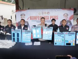 Polres Mojokerto Kota Amankan Barang Bukti Ungkap Narkoba Senilai 1,1 Miliar