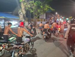 Patroli Pleton Siaga Polres Pasuruan Kota Amankan 14 Motor Diduga Balap Liar