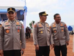 Polri Bersama Petani Jagung Tuban Bersiap ambut Kehadiran Presiden RI pada Panen Raya