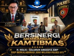 Bersinergi Membangun Kamtibmas, H. Holis : Seluruh Anggota AMP Siap Berkalaborasi Jogo Wilayah Polres KP3