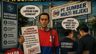 Dugaan Pelanggaran Hukum!!! Ada Apa Dengan Disperinaker Kota Surabaya “Takut Dengan PT. SUMBER MULTI REJEKI”???