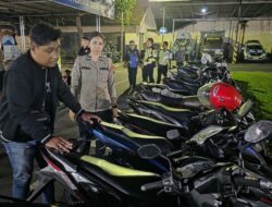 Polres Mojokerto Kota Amankan 80 Pemuda Konvoi,1 orang Kedapatan Bawa Sajam