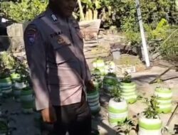 Bhabinkamtibmas Gunung Anyar Sambangi Edu Farm, Wujud Nyata Dukungan terhadap Ketahanan Pangan