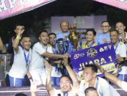 Final Kapolda Cup 4 Berlangsung Meriah, Tim Gabsat Polda Jatim Angkat Trofi Juara