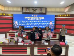 Polres tuban ungkap kasus kriminalitas dan natkoba 