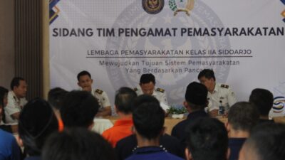 Lembaga Pemasyarakatan Kelas IIA Sidoarjo terus berkomitmen memberikan pelayanan pemasyarakatan yang transparan